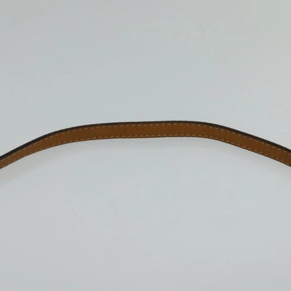 CELINE Macadam Canvas Shoulder Bag PVC Leather White Gold - Picture 8 of 16